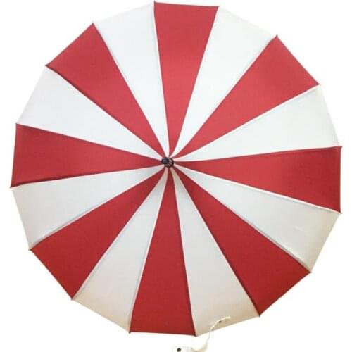 30PCS Creative Design Black And White Striped Golf Umbrella Long-handled Straight Pagoda Umbrella SN984