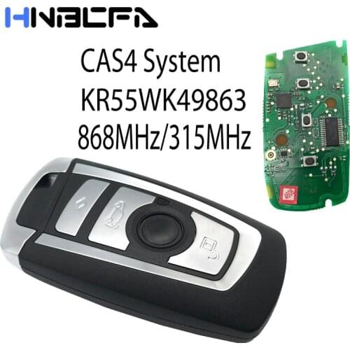 4 Buttons Remote Control Key For BMW 3 5 7 Series 2009-2016 CAS4 F System Fob KR55WK49863 pcf7945 315/868Mhz