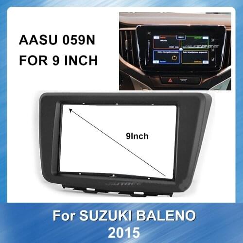 9 Inch Car Radio Fascia Panel for SUZUKI Baleno 2015 With Emergency Light Board Car Dvd Frame Panel Dash Mount Installation
