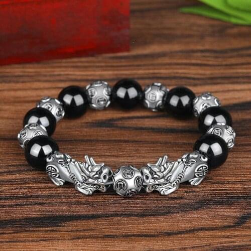 Men Womens Unisex Pi Xiu Opening Ceremony Employee Benefits Wealth bracelet The Best Gift for Parents Carved Bracelet