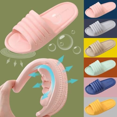 Men Women Bathroom Slippers Quick-drying Flat Non-Slip Couple Family Home Indoor Slippers Shoes Casaul Flat Shoes Floor Slippers