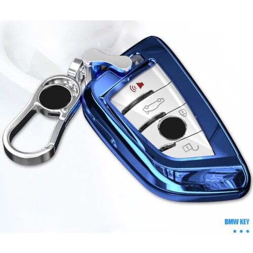 With Number Plate TPU Key Case Key Cover For BMW X5 F15 X6 F16 G30 7/5 Series G11 X1 F48 F39 Car Accessories Car Styling