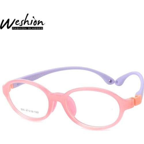 2021 New Kids Anti-blue Light Glasses Soft Pebax Prescription Frame UV400 Computer Reading Glasses Electronic Screen Eyewear