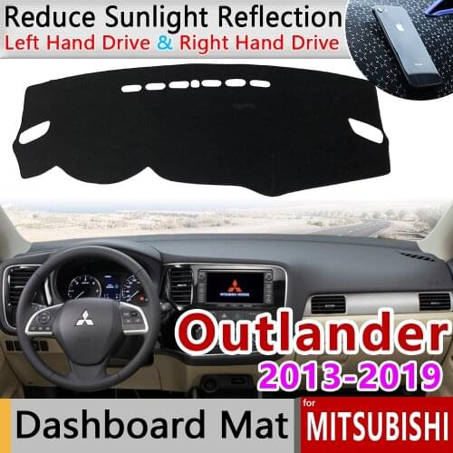 For Mitsubishi Outlander 2013 2014 2015 2016 2017 2018 2019 3rd Gen Anti-Slip Mat Dashboard Cover Sunshade Dashmat Accessories