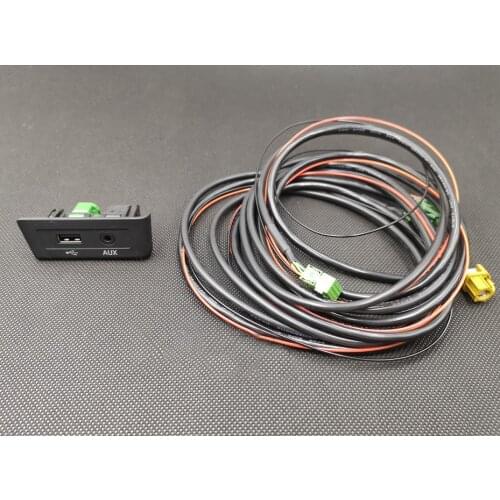 For VW AUX MIB 2 DIS PRO MDI USB AMI Install Plug Socket Switch Button Harness