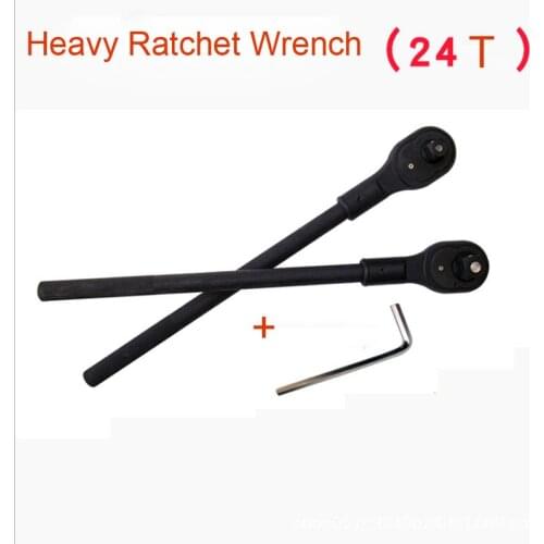 1/2 3/4 1inch Drive Heavy Duty Large Ratchet Wrench 24/92 Teeth Fast Sockets Wrench Head 19mm 25mm Square Hole Repair Tools