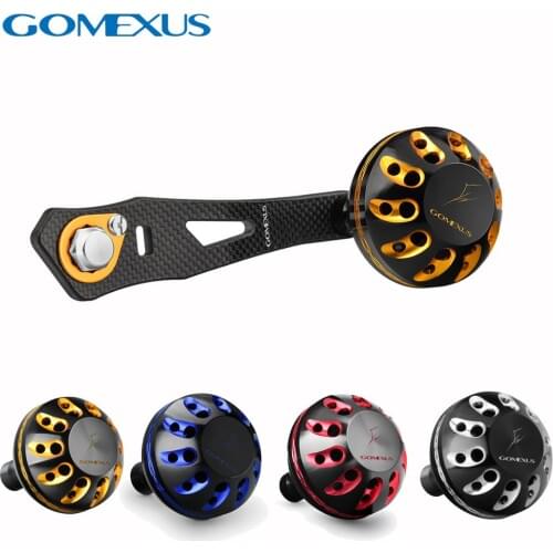Gomexus Baitcasting Reel Handle 75mm For Shimano Daiwa Abu Garcia Doyo Use, Ultra Light Carbon Handle