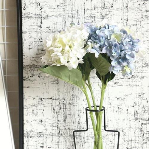 INS Photography 46cm Simulation Silk Bouquet Hydrangea Delicate Artificial Flower Wedding Photo Studio Decor Home Decoration