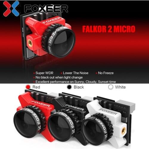 Foxeer Falkor Micro 2 1200TVL FPV Camera 1.8mm Lens OSD PAL/NTSC Switchable Camera for RC Multirotor Racing Drone