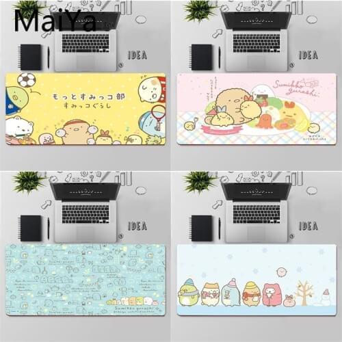 Maiya Top Quality cute sumikko gurashi DIY Design Pattern Game mousepad Free Shipping Large Mouse Pad Keyboards Mat