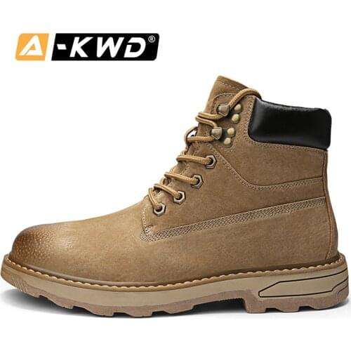 2019 Fashion Waterproof Boots Men High Top Work Shoes Winter Sneakers Casual Sport Shoes Men Heren Schoenen Man Boots Man Shoose