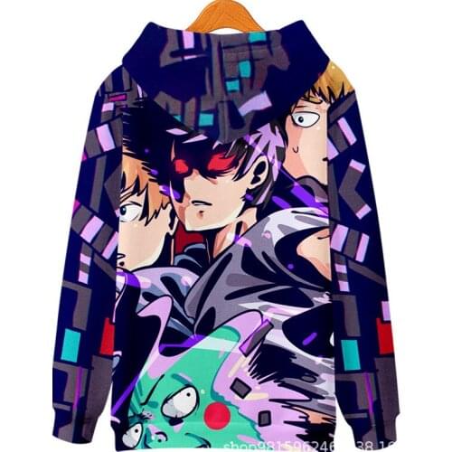 2020 New Anime Mob Psycho 100 3D Print Hoodie Sweatshirts Men Women Fashion Casual Pullover Harajuku Street Hoodies