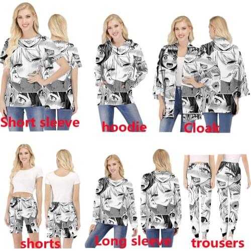 New Anime Hoodie Fashion Cardigan Cloak 3D T-shirt Shorts Sports Suit Teen Streetwear Unisex Tops Jogging Pants Couple Clothes