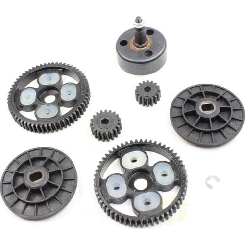 Baja NEW- Clutch Bell and 58T/16T and 55T/19T Metal Gear Set for 1/5 hpi baja parts km rovan 85105