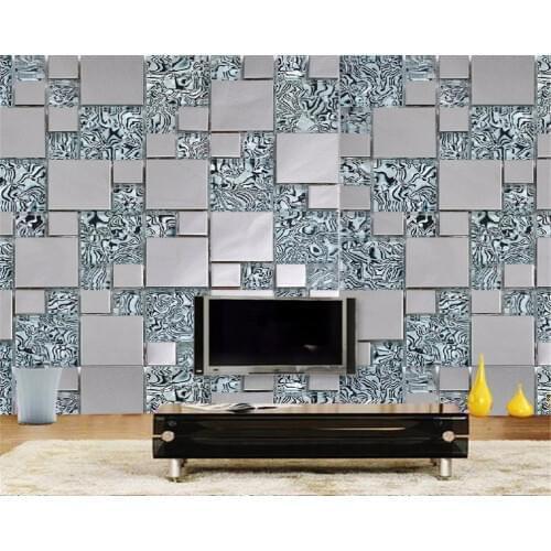 Custom wallpaper photo 3D stereoscopic mosaic cubes nonwoven fabric mural painting the living room TV wall 3d wallpaper