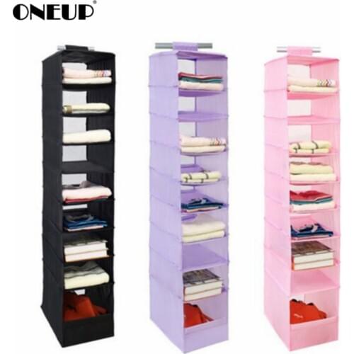 ONEUP Hanging Box Organizer Underwear Sorting Clothing Shoe Storage Box Door Wall Closet Organizador Closet Organizer Bag Box