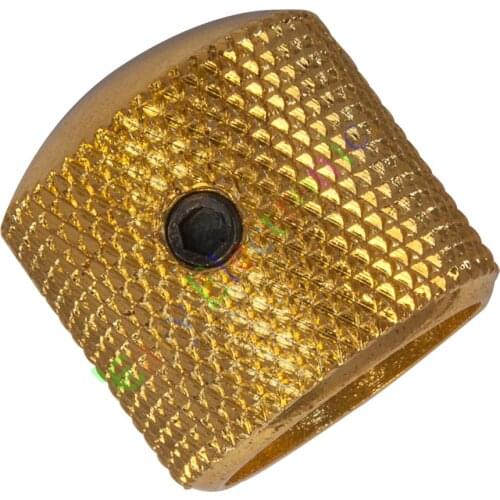 Wholesale and retail 50pc 18mm Gold knob Guitar tube potentiometer cap LP Volume Tone audio parts amp free shipping