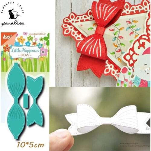 Panalisacraft Big Bow Bowknot Metal Cutting Dies And Stamps cut die scrapbooking Album Paper Card Craft Embossing