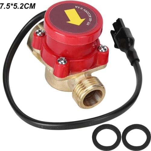 220V Water Pump Flow Switch Electronic Pressure Automatic Controller G1/2 Connector Circulation Pump Water Flow Sensor Switch