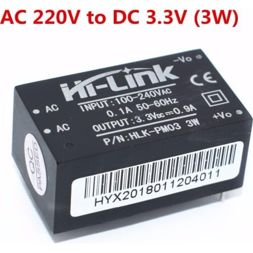 HLK-PM03 3W AC-DC 220V to 3.3V Step Down Buck Power Supply Module Intelligent Household Switch Converter