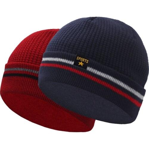 Skullies Beanies Mens Winter Hat Cap Women Knitted Hat Men Beanie Hats For Men шапка мужская Autumn Gorro Warm Skull Bonnet Cap