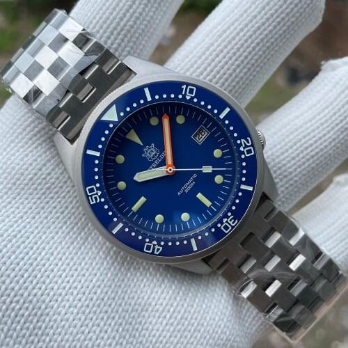 STEELDIVE SD1979 Upgraded 42.5mm Sandblast Stainless Steel Case 200M Waterproof NH35 Automatic Watch with Ceramic Bezel