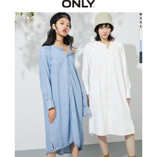 ONLY Womens Loose Fit Denim Slip Dress | 120142516