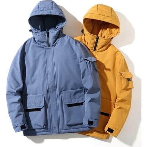 Winter Duck Down Mens Hooded For Ski Mountain Outdoor Thick Jackets Coat Puffer Parka Thermal Windproof Snow Sport Male New