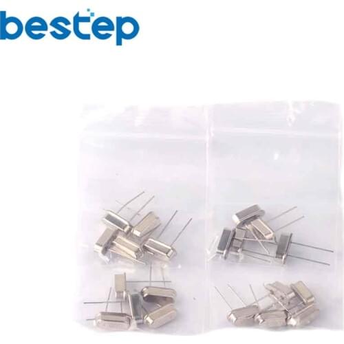 20PCS 4MHZ 8MHZ 12MHZ 20MHZ 4 kinds each 5pcs Crystals Crystals Package