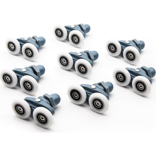 4pcs-8pcs/set 23mm 25mm Sliding Shower Cabin Accessories Glass Door Bearing Roller Pulley Runner Double Swaying Pop Up Hardware