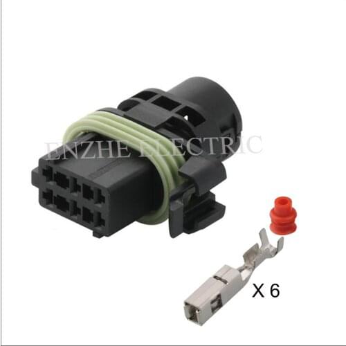 50set DJK3062Y-2.5-21 female male car wire connector 6P cable connector terminal block socket seal connector automotive Plug