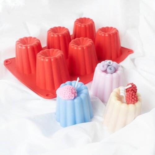 6 Even Pudding Molds DIY Handmade Soap Silicone Mold Baking Mousse Mold Soap Making Supplies Cake Decor
