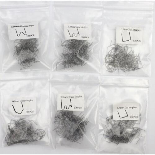 600pcs 0.8mm 0.6mm staples plastic welder staple for Hot stapler Plastic welding machine
