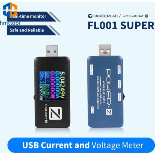 ChargerLAB Power Bank Detector FL001 SUPER POWER-Z USB PD Tester Charger Voltage Current Meter