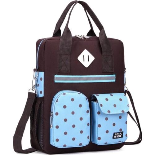 Dots Printing Kids Messenger Bag Crossbody Bags for Girls Boys Children Shoulder Bag Lunch Box Bags for Kids School Tote