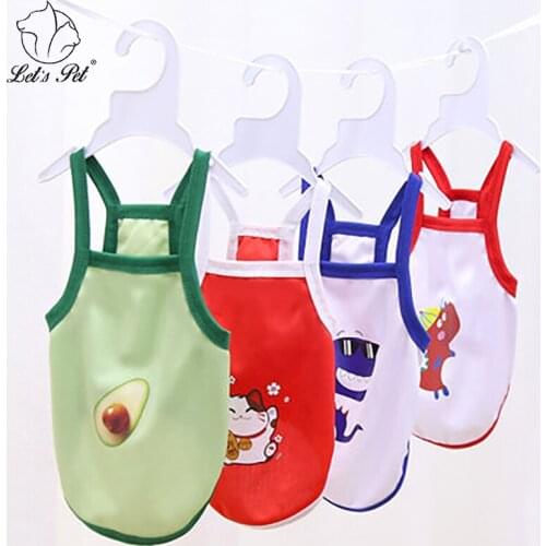 T Shirt Dog Vest Clothes Summer Breathable Mesh Cheap Dog Clothes Pets Clothing Chihuahua Bulldog Small Puppy Cat Yorkie Tshirt