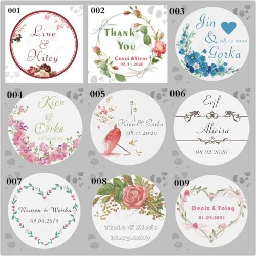 Customized Wedding Stickers Baptism Birthday Party,Picture, Text,Custom Stickers,Invitations Seals, Favors Labels