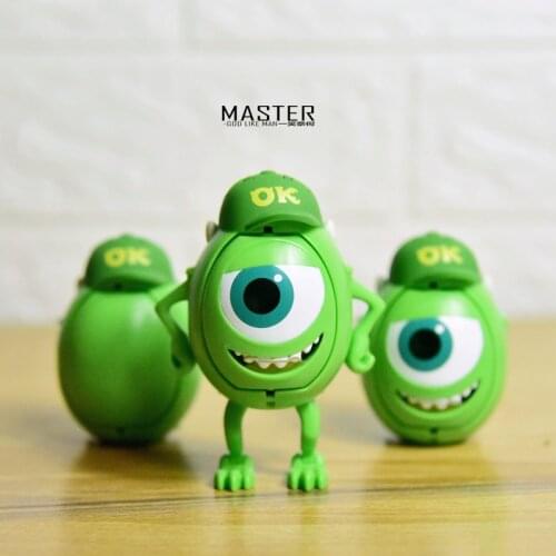 6PCS 8.5cm Exquisite craftsmanship: Disney monsters big eyes big eyes deformed egg toy model ornaments collection ornaments