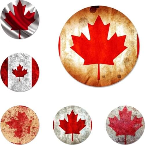 Canadian Flag Badge Brooch Pin Accessories For Clothes Backpack Decoration gift 58mm