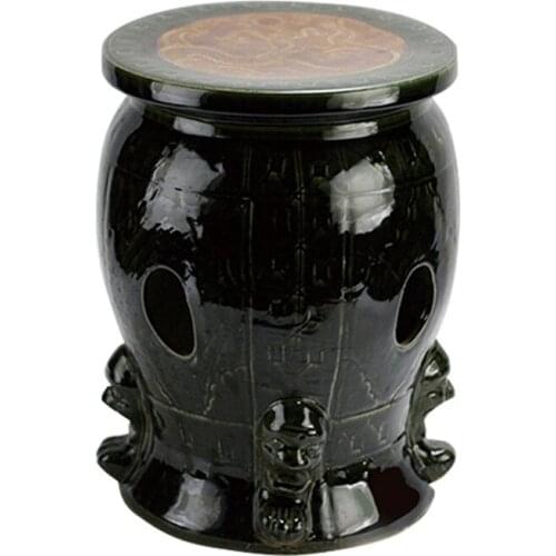 Jingdezhen Ceramic New Chinese Antique Sculpture Drum Stool Living Room Toilet Stool Coloured Glaze porcelain ceramic Stool