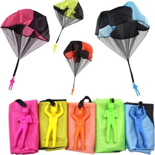 Hand Throwing Mini Soldier Parachute Funny Toy Kid Outdoor Game Play Educational Toys Fly Parachute Sport for Children Toy