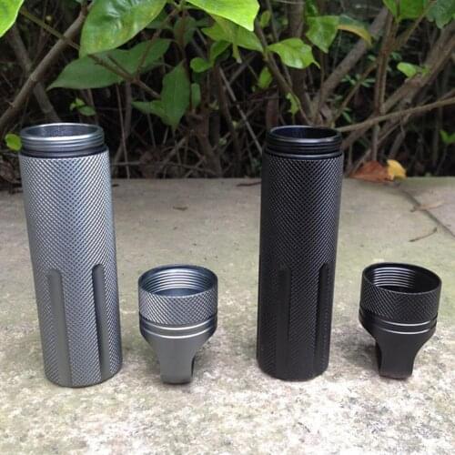 Mounchain Outdoor Tools Super Strong CNC Waterproof Emergency First Aid Survival Pill Bottle Camping EDC Tank Box