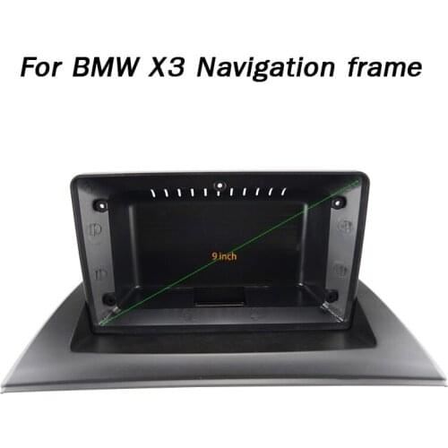 For BMW X3 Navigation frame Car Audio Box DVD Android GPS Navigation Panel Central Control CD Modification Set Frame
