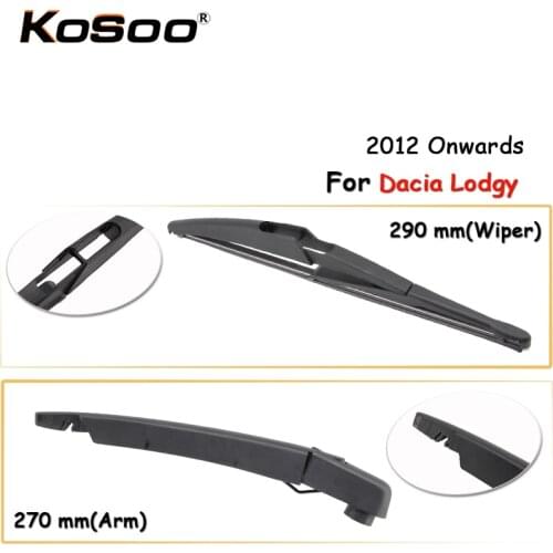 KOSOO Auto Rear Window Windshield Wiper Blades Arm Car Wiper Blade For Dacia Lodgy,290mm 2012 Onwards,Car Accessories Styling