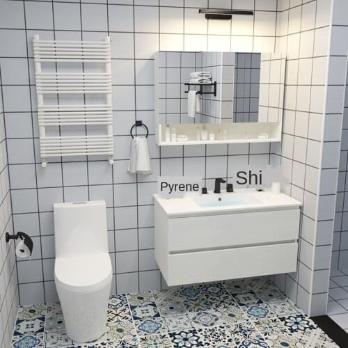 Solid wood bathroom cabinet washbasin vanity cabinet combined bathroom vanity bathroom cabinet bathroom