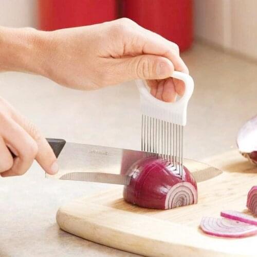 Vegetable Slicer Stainless Steel Shredders Onion Cutter Holder Metal Meat Needle Meat Frok for Fruit Cutter Accessories GCF012