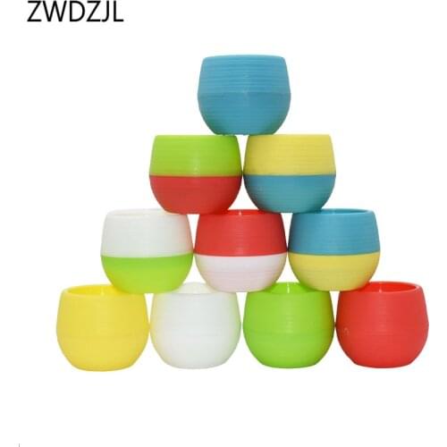 Succulent plants miniature plastic flower pots garden pot Maceteros Bloempot Bonsai balcony decor 2pcs 5pcs