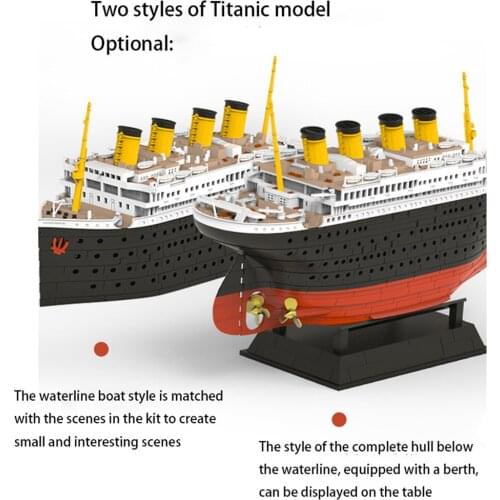 Titanic Seal Iceberg/Port Scene Vehicle Q Edition Glue-free Color Separation Ship Boat Model Kit Parts Accessories
