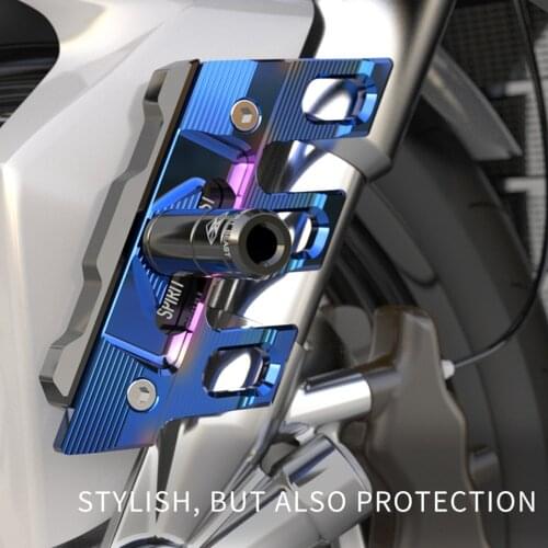 Spirit Beast Universal Motorcycle Front Fender Side Cover Motocross Personality Clay Tile Decorative Cover Protection Cap