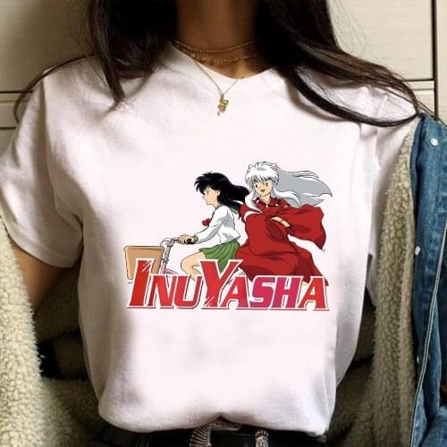 Japanese Anime Inuyasha T Shirt Men/women Kawaii T-shirt Summer Causal Harajuku Tee Tops Unisex